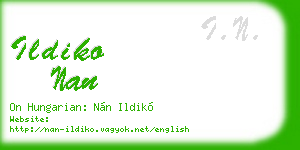 ildiko nan business card